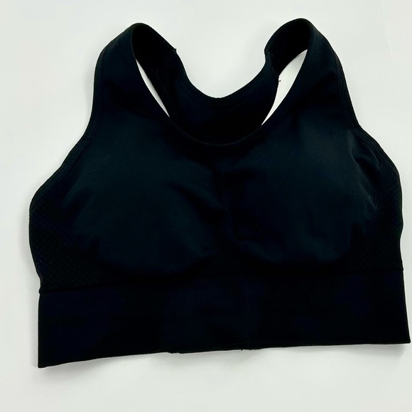SOMA Black Small Sport Seamless Keyhole Racerback Sports Bra Medium Support - Picture 4 of 9